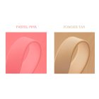 Pastel pink & Powder tan