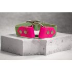 Kétszínű karikás nyakörv választható színnel